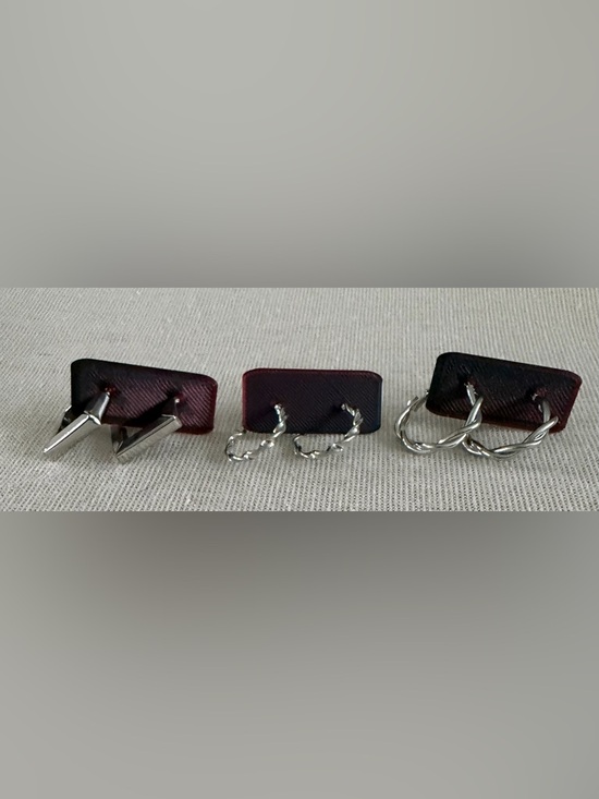 Jewelry - Set of Three Silver Tone Earrings